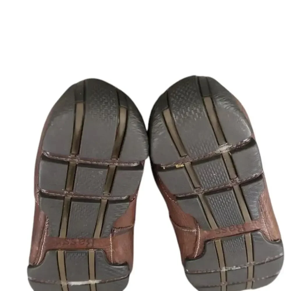 Bass Shoes Mens 11 Slip On Driving Loafers Brown Leather Classic Cristo Comfort